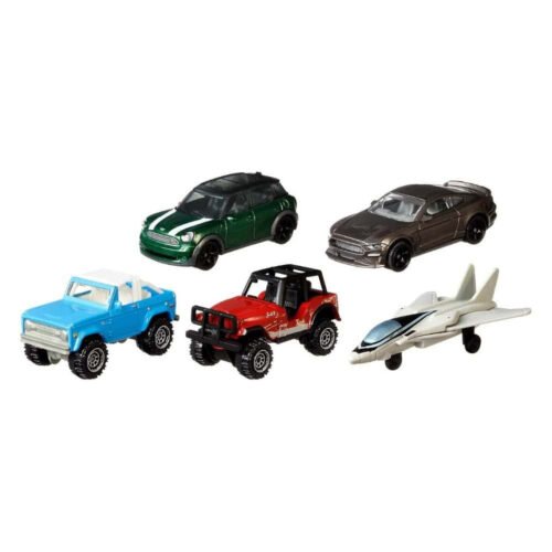 Pack 5 avión y coches en miniatura de la película Top Gun a escala 1/64 Matchbox