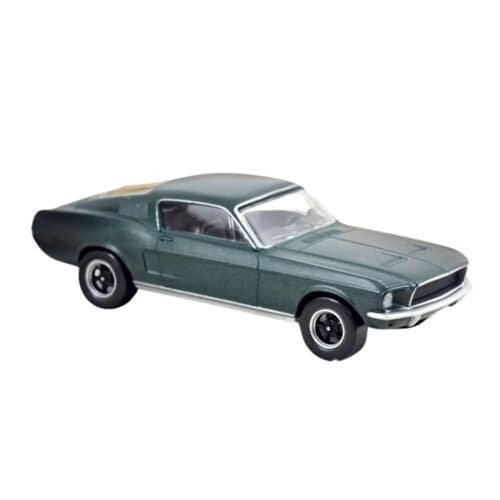 Miniatura coche verde Ford Mustang GT Fastback 1968 de la película Bullitt a escala 1/43 Norev