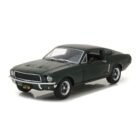 Miniatura coche verde Ford Mustang GT Fastback 1968 de la película Bullitt a escala 1/24 Greenlight