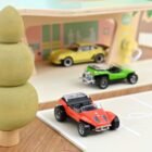 Miniatura coche naranja Dune Buggy Meyers Manx de la película El caso Thomas Crown a escala 1/43 Norev