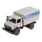 Miniatura camión ambulacia todoterreno Mercedes-Benz Unimog U 1300L de la película Jurassic World a escala 1/64 Hot Wheels