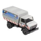 Miniatura camión ambulancia todoterreno Mercedes-Benz Unimog U 1300L de la película Jurassic World a escala 1/64 Hot Wheels