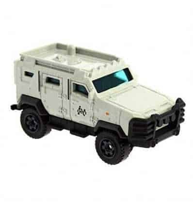 Miniatura coche todoterreno Textron Tiger Ingen de la película Jurassic World a escala 1/64 Matchbox