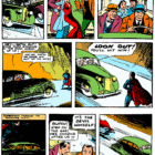 Coche Sedan verde del Action Comics #1 Superman
