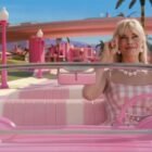Coche rosa descapotable Chevrolet Corvette de la película Barbie