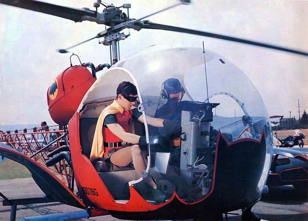 Helicóptero Batcopter de la película Batman 1966