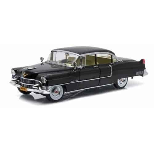 Miniatura coche Cadillac Fleetwood Serie 60 1955 negro de la película El Padrino a escala 1/18 Greenlight