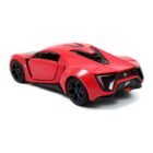 Miniatura coche rojo Lykan Hypersport 2014 de la película Fast & Furious 7 a escala 1/32 Jada