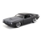 Miniatura coche negro Plymouth Barracuda 1970 de la película Fast & Furious 7 a escala 1/32 Jada