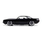 Miniatura coche negro Plymouth Barracuda 1970 de la película Fast & Furious 7 a escala 1/32 Jada