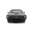 Miniatura coche negro Plymouth Barracuda 1970 de la película Fast & Furious 7 a escala 1/32 Jada