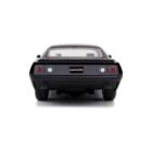 Miniatura coche negro Plymouth Barracuda 1970 de la película Fast & Furious 7 a escala 1/32 Jada
