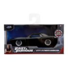 Miniatura coche negro Plymouth Barracuda 1970 de la película Fast & Furious 7 a escala 1/32 Jada