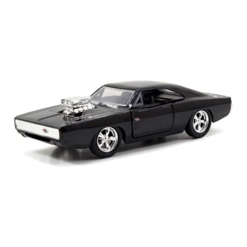 Miniatura coche negro mate Dodge Charger 1970 de la película Fast & Furious a escala 1/32 Jada