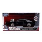 Miniatura coche negro mate Dodge Charger 1970 de la película Fast & Furious a escala 1/32 Jada