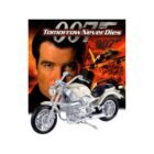 Miniatura moto beige BMW R1200C de la película El mañana nunca muere de James Bond 007 a escala 1/18 MotorMax