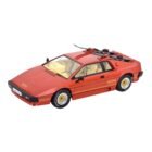 Miniatura coche rojo con portaesquís Lotus Esprit Turbo conducido por James Bond 007 en la película Solo para sus ojos (For Your Eyes Only, 1981) a escala 1/18 KK Scale