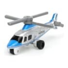 Miniatura helicóptero gris y azul N293G Agusta A-109A de la película Jurassic Park a escala Jada
