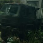 Coche camión todoterreno jaula de la película Jurassic World: El reino caído