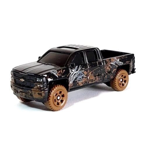 Miniatura camioneta Chevrolet Silverado de la película Jurassic World: El reino caído a escala 1/64 Matchbox