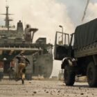 Coche camión todoterreno Mercedes-Benz Unimog U5023 de la película Jurassic World: El reino caído