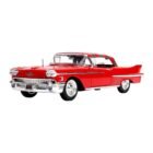 Miniatura coche rojo Cadillac 62 de la película Pesadilla en Elm Street con figura de Freddy Krueger a escala 1/24 Jada Toys