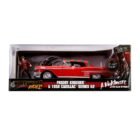 Miniatura coche rojo Cadillac 62 de la película Pesadilla en Elm Street con figura de Freddy Krueger a escala 1/24 Jada Toys
