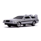Miniatura pack coches DeLorean DMC a escala de la película Regreso al futuro Jada