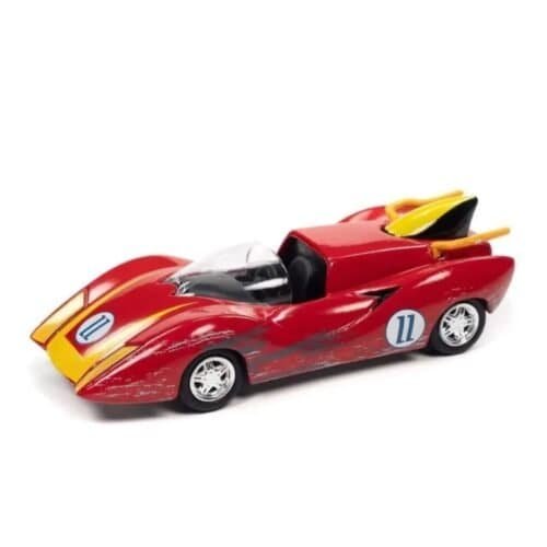 Miniatura coche rojo del Capitán Terror en la serie Speed Racer a escala 1/64 Johnny Lightning