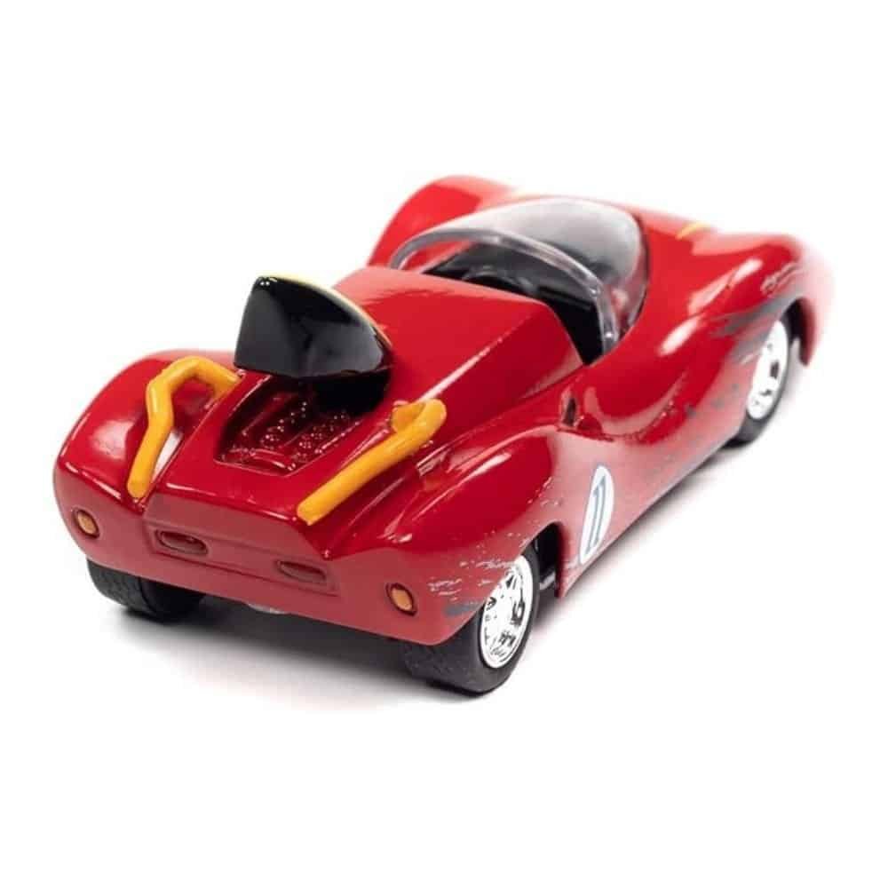 Miniatura coche rojo del Capitán Terror en la serie Speed Racer a escala 1/64 Johnny Lightning