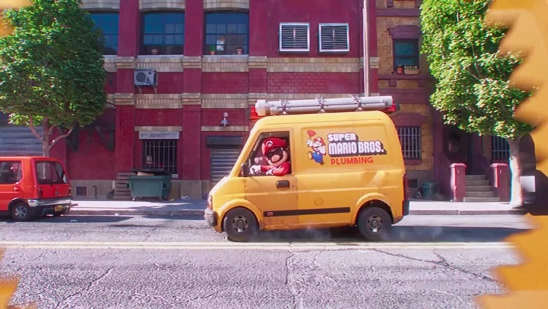 Furgoneta de fontanero naranja de Super Mario Bros: la película