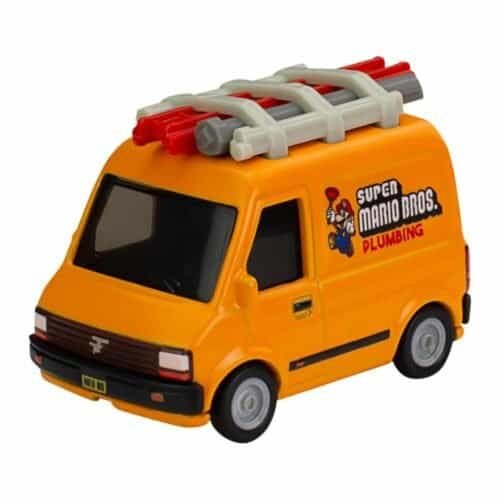 Miniatura furgoneta de fontanero naranja de Super Mario Bros: la película a escala 1/64 Hot Wheels
