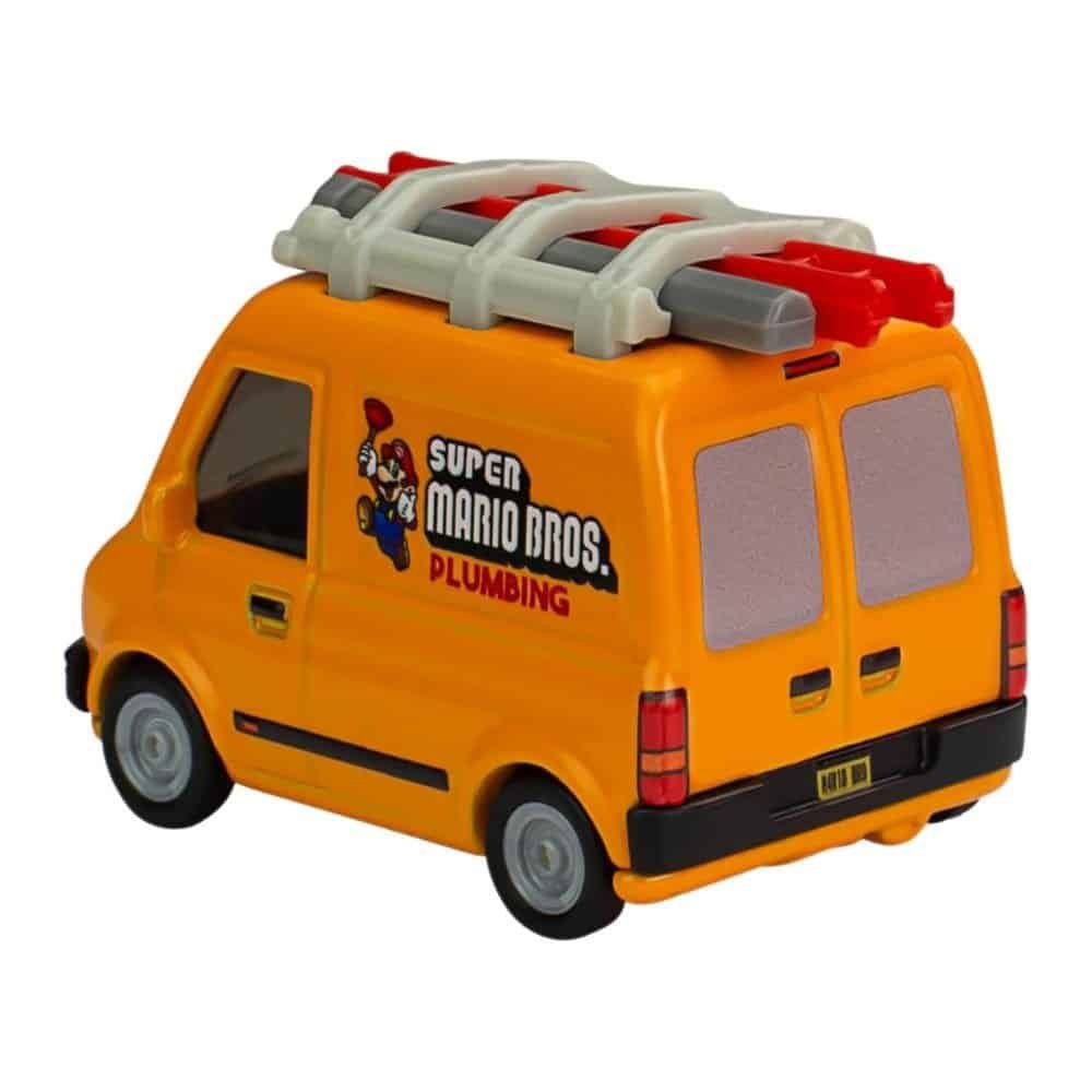 Miniatura furgoneta de fontanero naranja de Super Mario Bros: la película a escala 1/64 Hot Wheels
