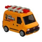 Miniatura furgoneta de fontanero naranja de Super Mario Bros: la película a escala 1/64 Hot Wheels