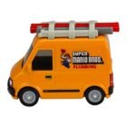 Miniatura furgoneta de fontanero naranja de Super Mario Bros: la película a escala 1/64 Hot Wheels