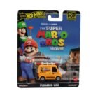 Miniatura furgoneta de fontanero naranja de Super Mario Bros: la película a escala 1/64 Hot Wheels