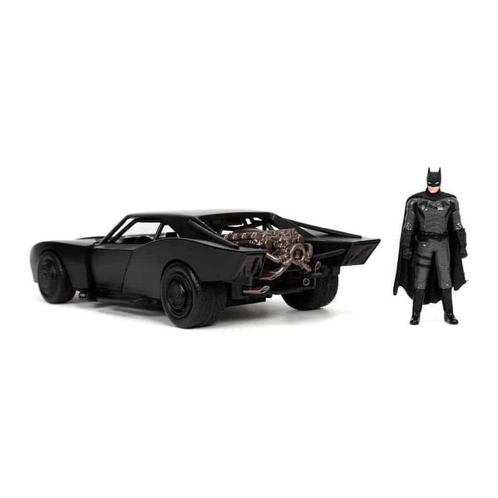 Miniatura coche Batmobile com figura de la película The Batman a escala 1/24 Jada Toys