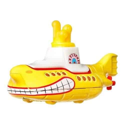 Miniatura submarino amarillo de la película Yellow Submarine de los Beatles a escala 1/64 Hot Wheels