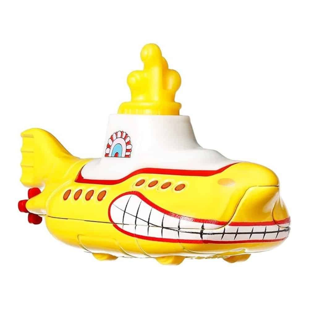 Miniatura submarino amarillo de la película Yellow Submarine de los Beatles a escala 1/64 Hot Wheels