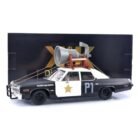 Miniatura coche de policía Dodge Monaco blanco y negro de la película The Blues Brothers a escala 1/18 KK Scale