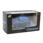 Miniatura coche azul Mini Cooper de la película The Italian Job (1969) a escala 1/43 Cararama