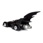 Miniatura coche negro Batmobile con figura de la película Batman Forever a escala 1/24 Jada