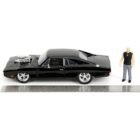 Miniatura coche Dodge Charger de la película Fast & Furious con figura Dom a escala 1/24 Jada