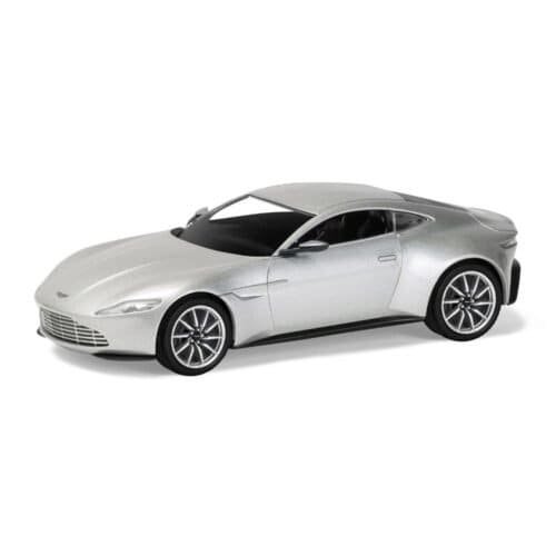Miniatura coche Aston Martin DB10 conducido por James Bond 007 en la película Spectre a escala 1/36 Corgi