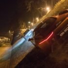 Coche naranja Jaguar C-X75 conducido por Mr Hinx en la película Spectre