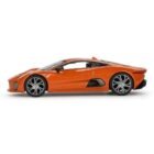 Miniatura coche naranja Jaguar C-X75 conducido por Mr Hinx en la película Spectre a escala 1/64 MiniGT