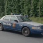 Coche de policía Ford Crown Victoria de Rick en la serie The Walking Dead