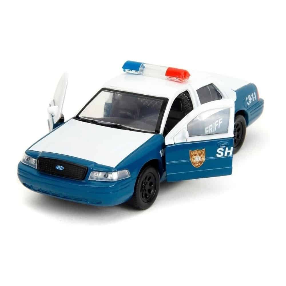 Miniatura coche de policía Ford Crown Victoria de Rick en la serie The Walking Dead a escala 1/32 Jada