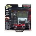 Miniatura coche Christine Plymouth Fury con diorama de garaje a escala 1/64 Johnny Lightning