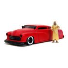 Miniatura coche Creepshow Mercury rojo con figura de The Creep a escala 1/24 Jada Toys